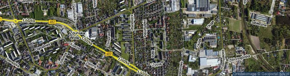 Zdjęcie satelitarne Hetmańska ul.